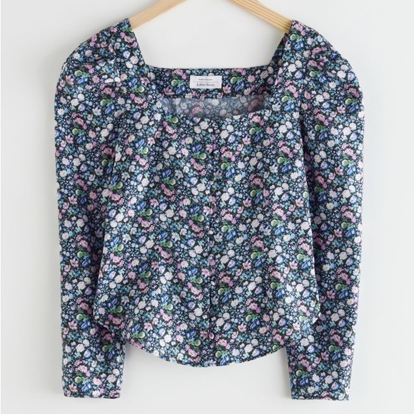 NWT & Other Stories Floral Blouse - Picture 2 of 7